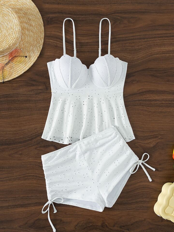 Stella Scallop Swimsuit Set