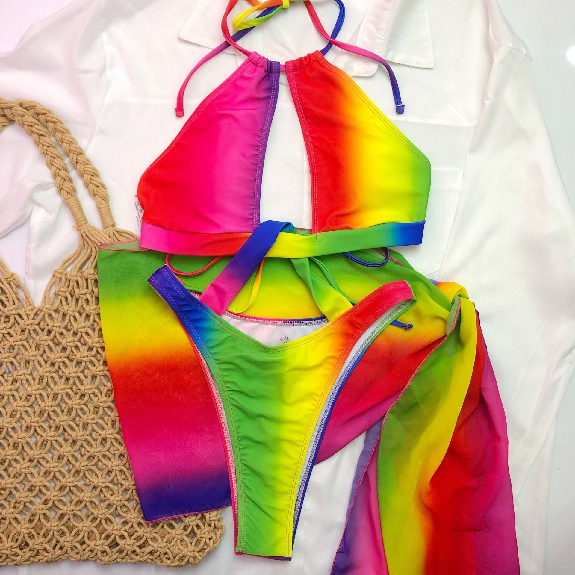 RainbowTwo Piece Swimsuit