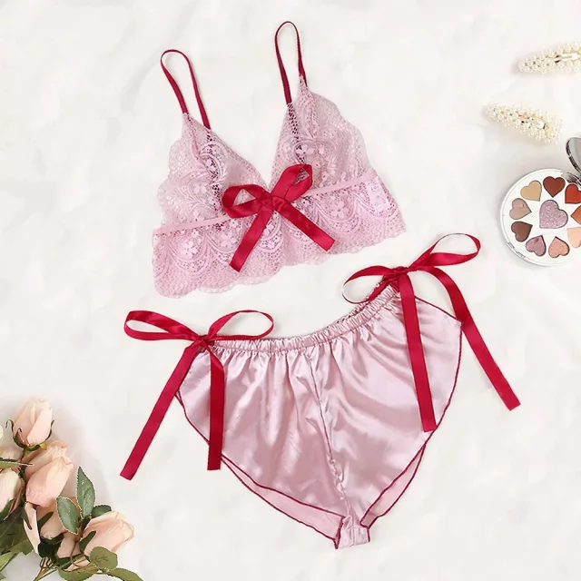 Brooke Two Piece Satin Sleepwear