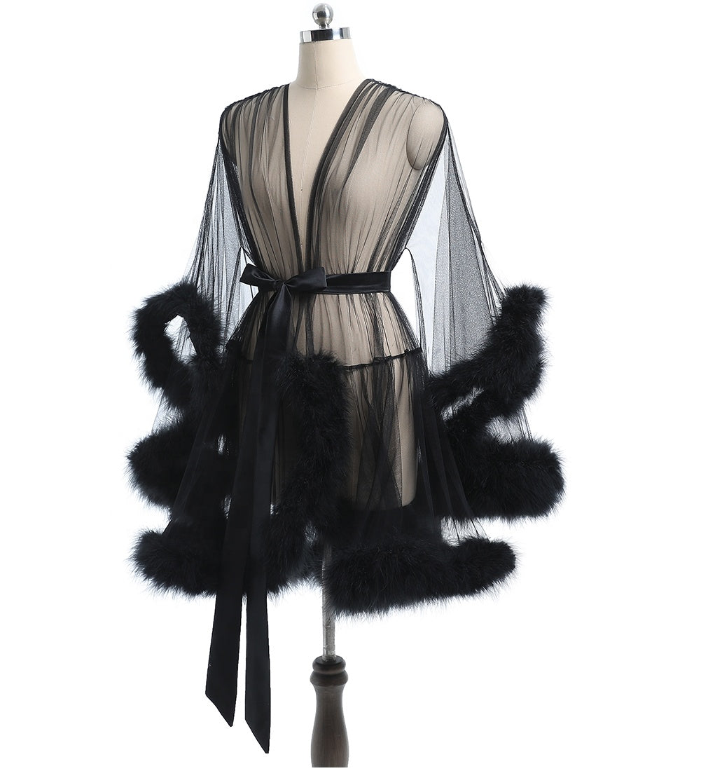 Rita Lace Gown Black